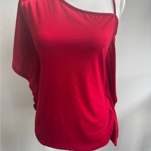 Charlotte Russe Red Off the Shoulder Blouse